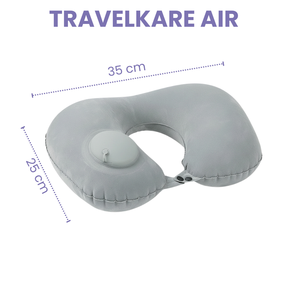 TravelKare Air - Inflatable U-Shaped Travel Pillow 