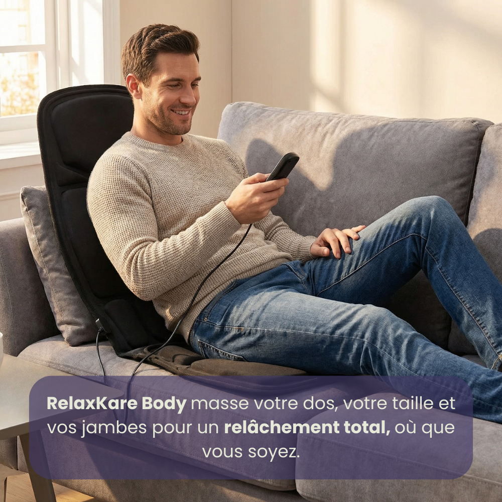 RelaxKare Body - Coussin d'assise massant et chauffant