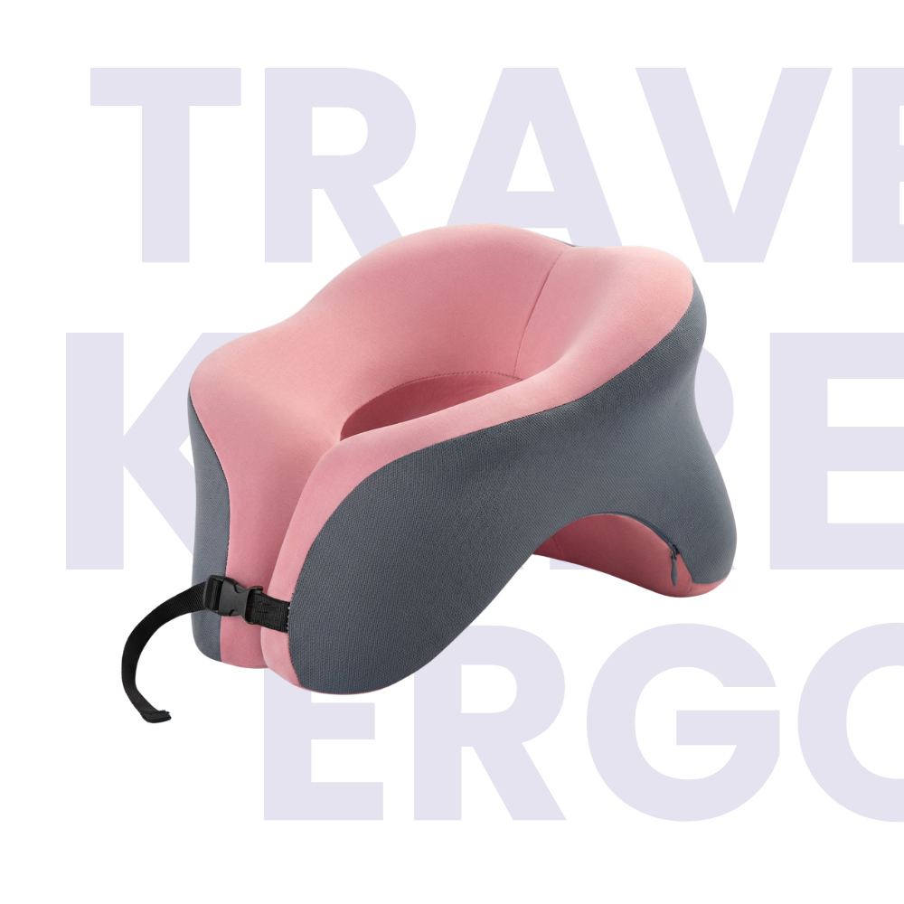 TravelKare Ergo - Oreiller de voyage ergonomique à mémoire de forme