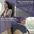 TravelKare Ergo - Oreiller de voyage ergonomique à mémoire de forme
