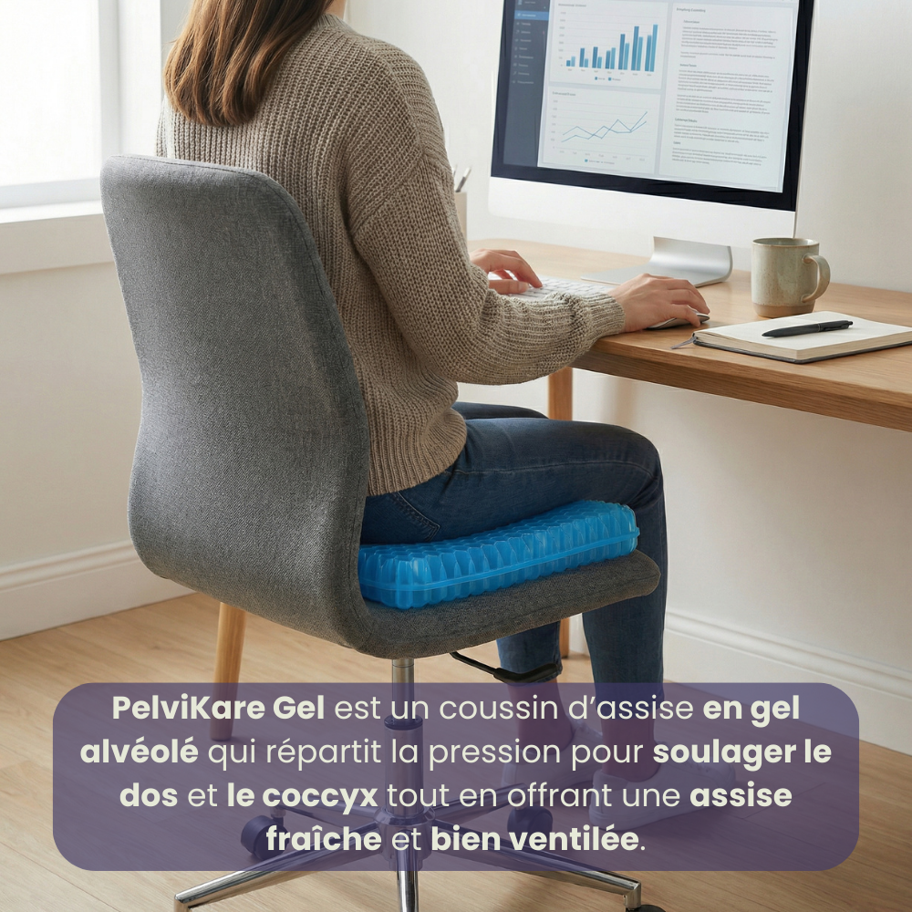PelviKare Gel - Coussin d'assise ergonomique