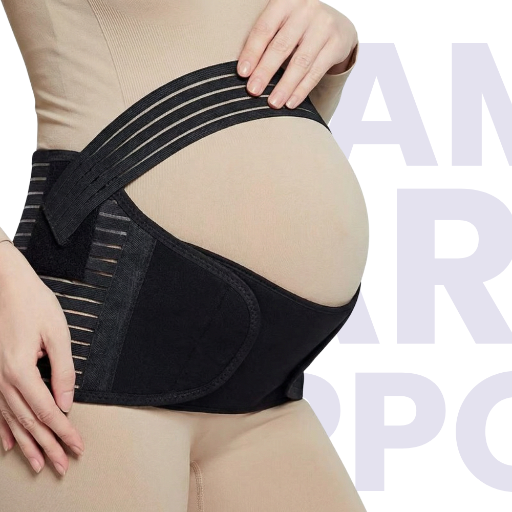 MamaKare Support - Ceinture de maintien grossesse pour le ventre et le dos