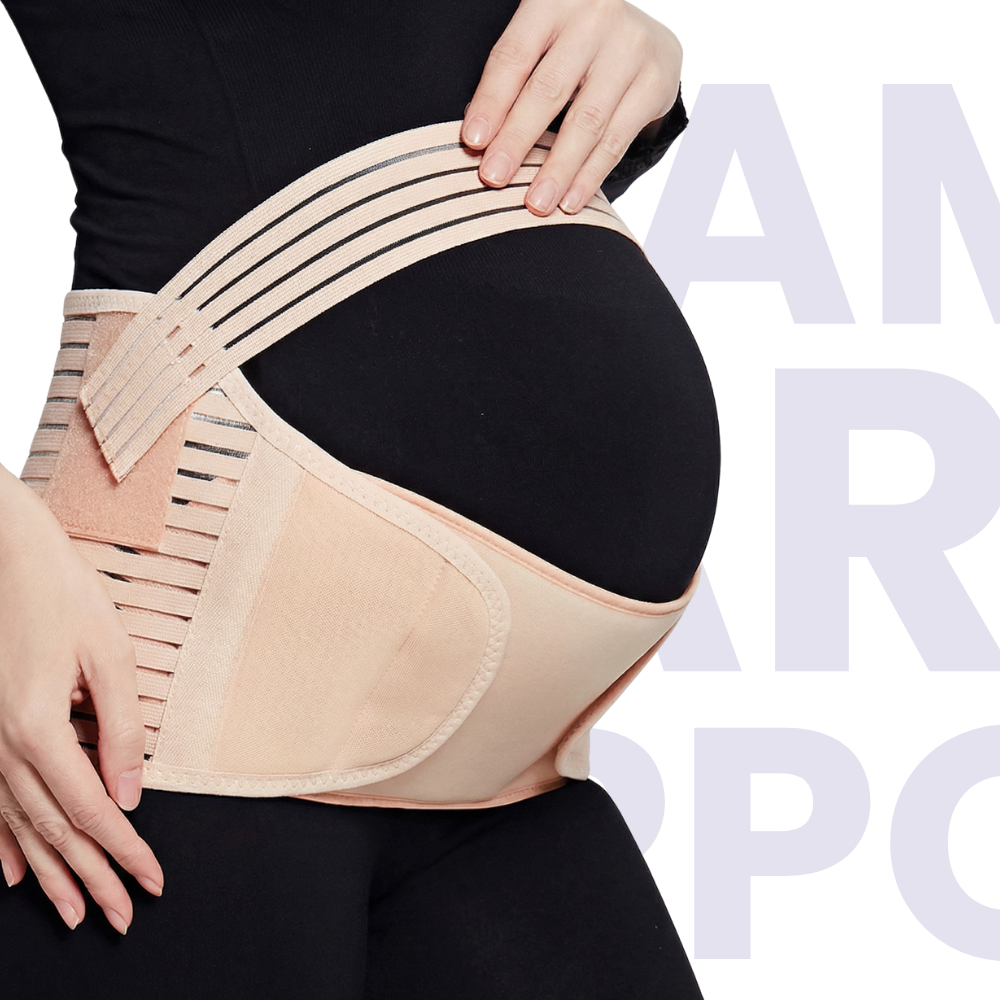 MamaKare Support - Ceinture de maintien grossesse pour le ventre et le dos