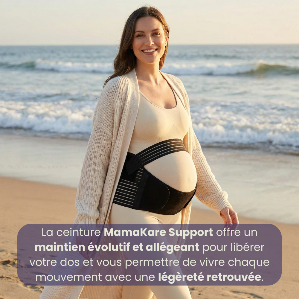 MamaKare Support - Ceinture de maintien grossesse pour le ventre et le dos