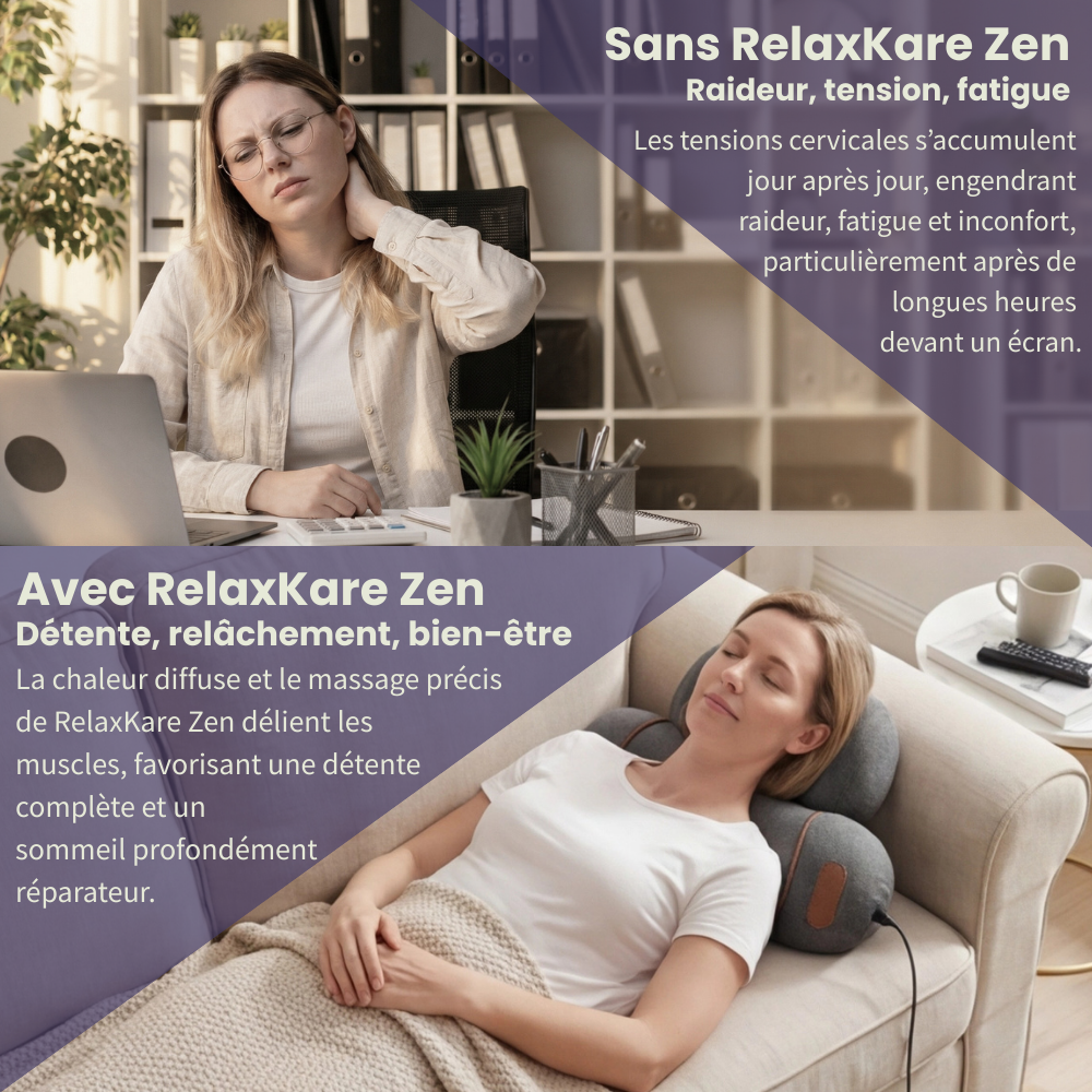 RelaxKare Zen - Massaging and Heating Neck Pillow