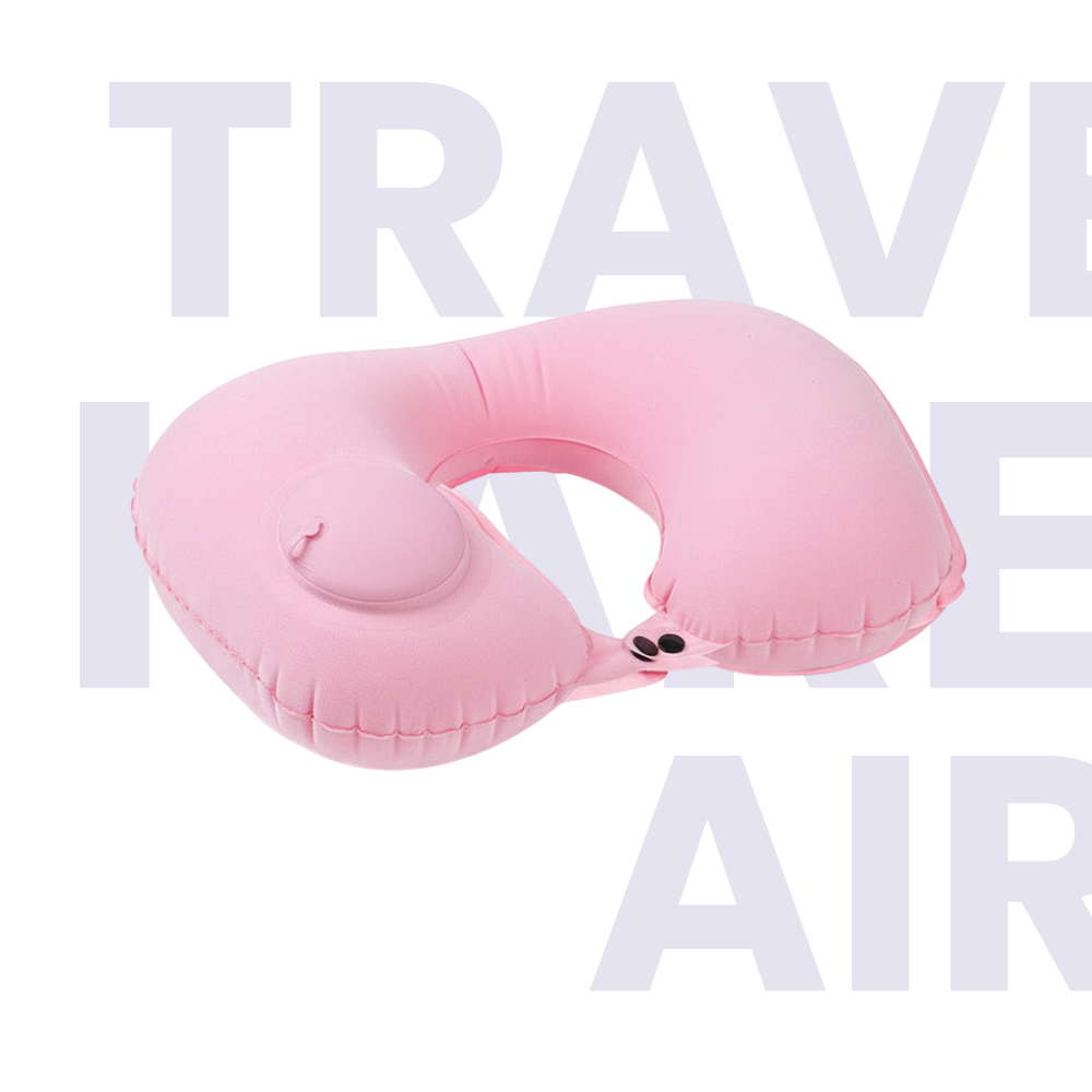 TravelKare Air - Inflatable U-Shaped Travel Pillow 