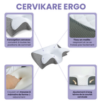 CerviKare Ergo - Ergonomic cervical pillow with neck and head support 